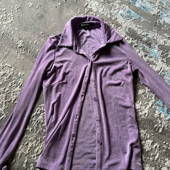 Motel Rocks Purple Women's Top - Picture 1 of 3